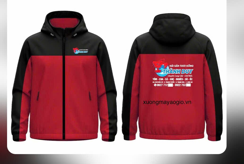 xưởng may áo khoác dù